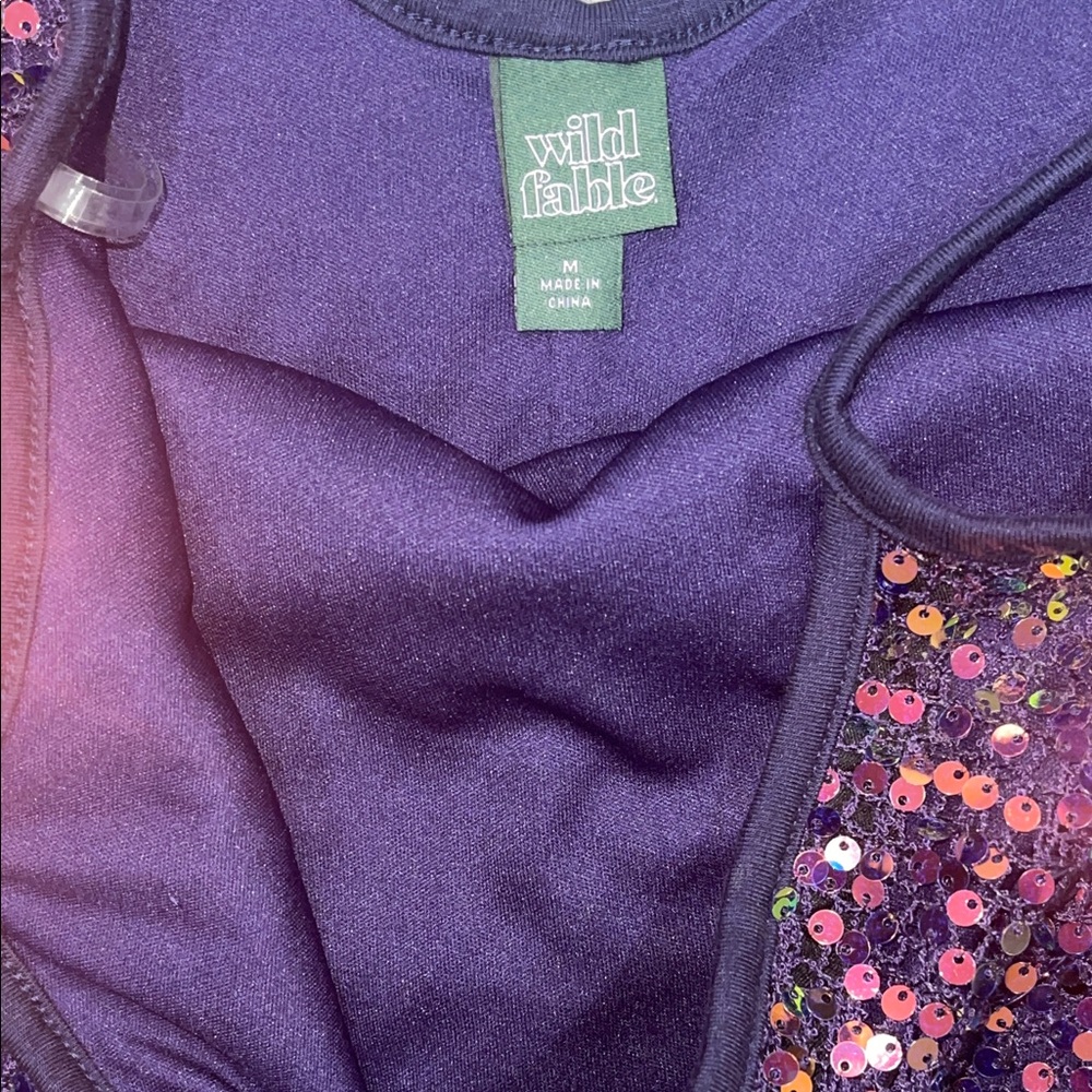 Wild Fable Sparkling Purple Sequin Dress - Picture 2 of 2